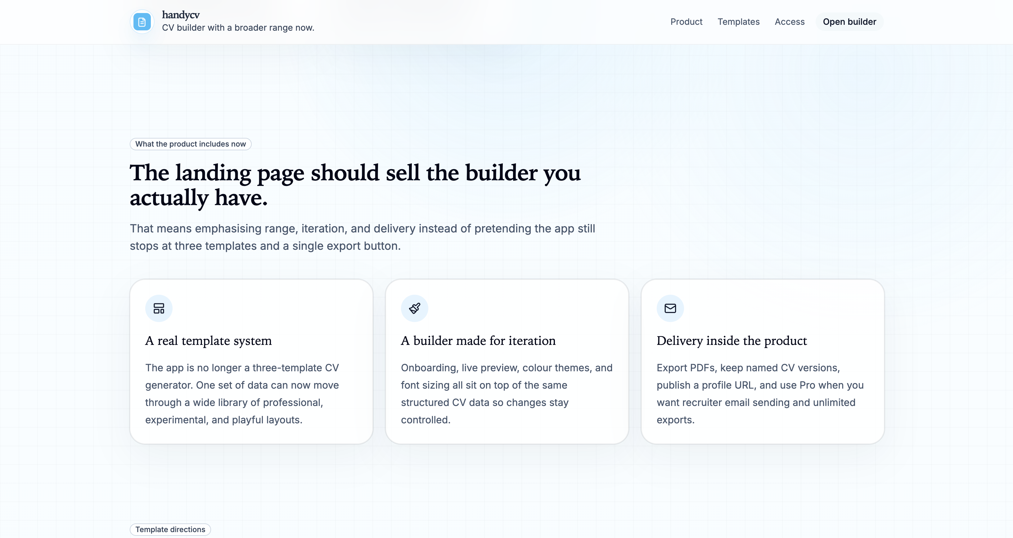HandyCV project capabilities